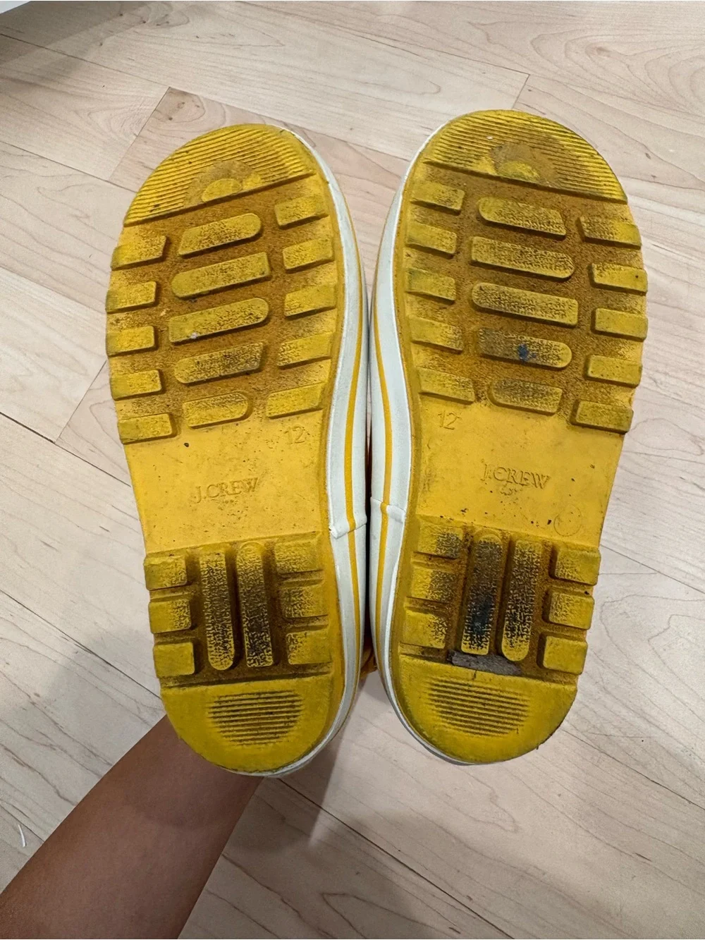J. Crew Kids Yellow Pull-On Rain Boots